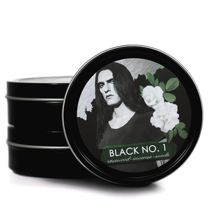 Type O Negative candle with image of Peter Steele on the lid.