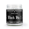 Black No 1 scented candle inspired by Type O Negative. Goth Candle with Black Label.