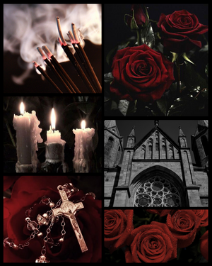 Rosary (Rose + Amber)