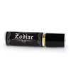 patchouli scented perfume oil in a roll on vial with a black label that reads Zodiac in white font